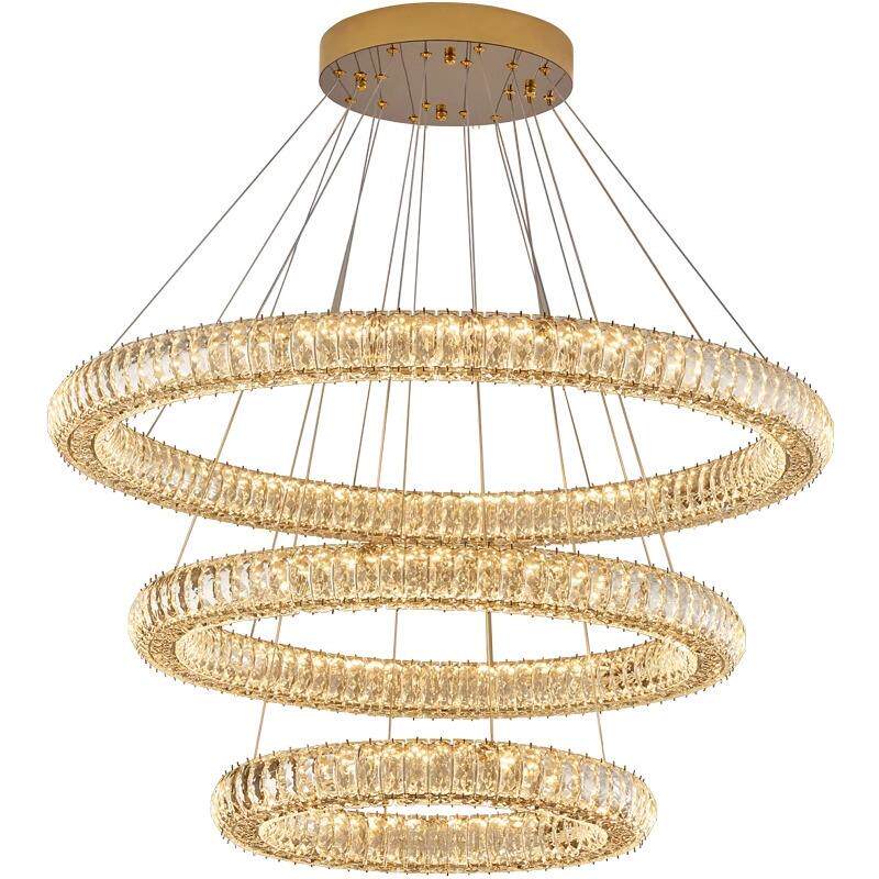 意式极简水晶吊灯轻奢风格客厅灯主灯高级感北欧家用饭厅餐厅灯具