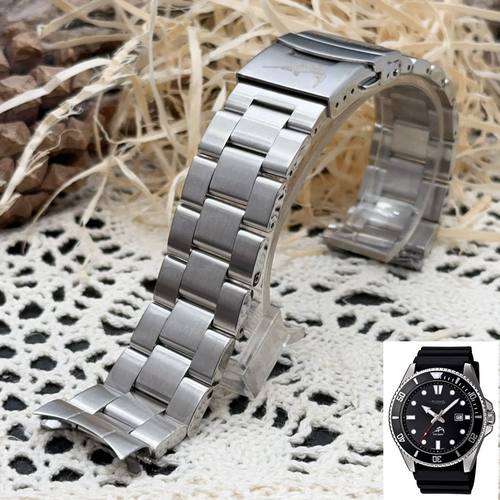 梦诗纯 适配卡西欧剑鱼2784MDV-106/107手表钢带不锈钢表带男22mm