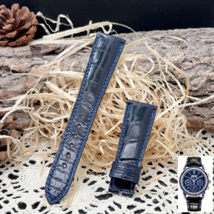 梦诗纯表行 适配百达翡丽PP5271 5147 5308G 5961P手表鳄鱼皮表带