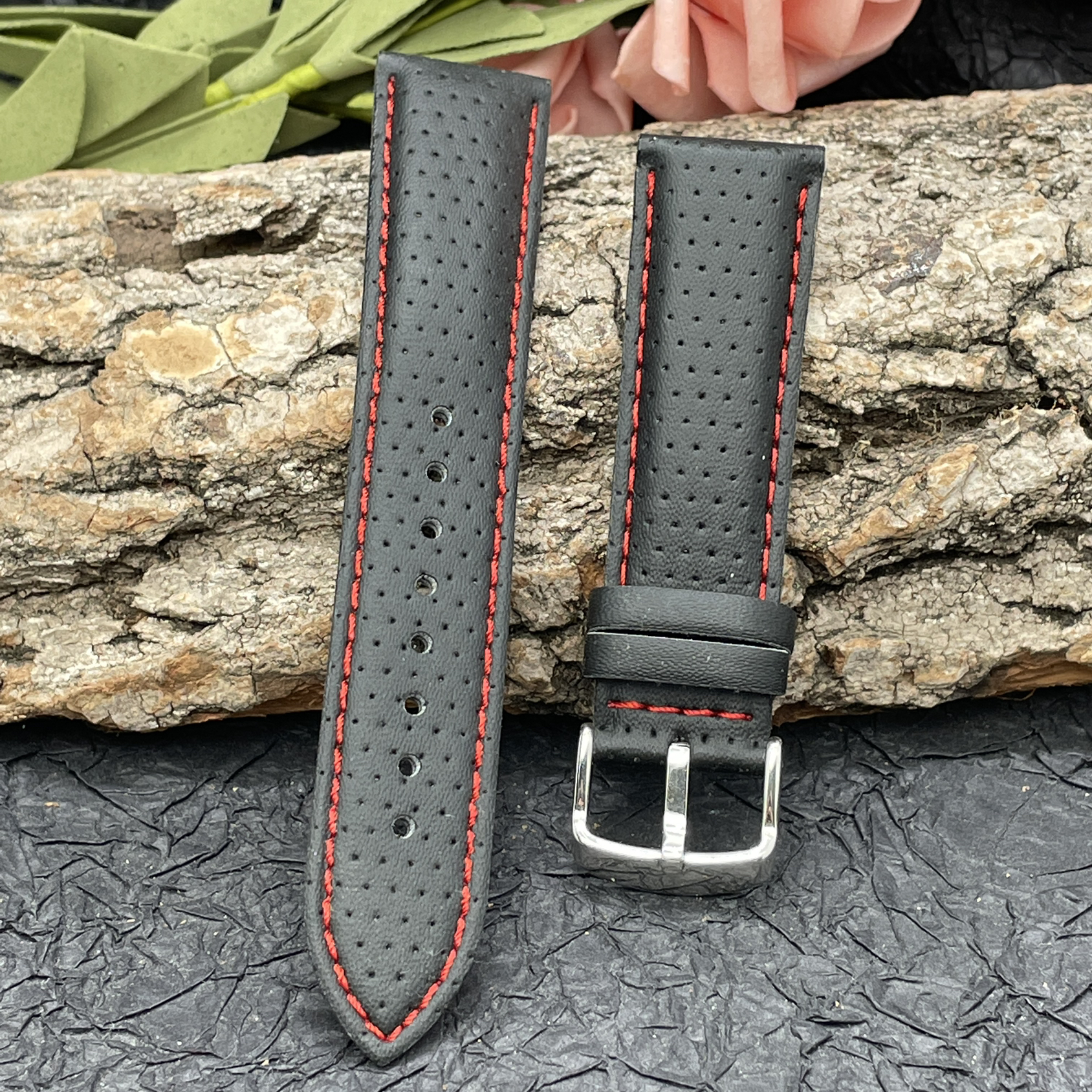 梦诗纯适配卡西欧5345EFB-550EFV-C100 EFV-540手表真皮表带 22mm