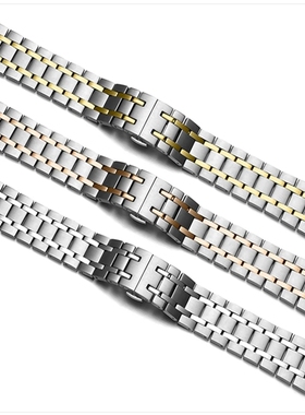 梦诗纯 适配天梭1853男钢带杜鲁尔T099407A T099408A原装款表带