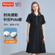 夏装 美国费雪孕妇装 小个子POLO衫 女中长款 夏季 宽松连衣裙2026新款