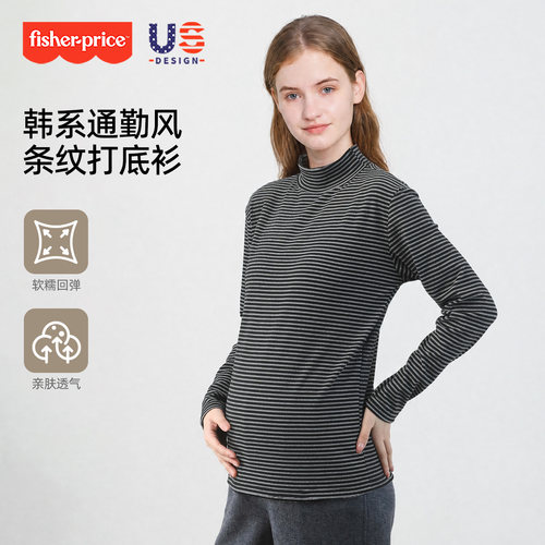 孕妇秋冬德绒半高领内搭遮肚上衣
