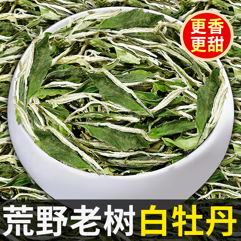 2025年荒野老树白牡丹福鼎高山白茶叶明前花香春茶新茶散茶500克