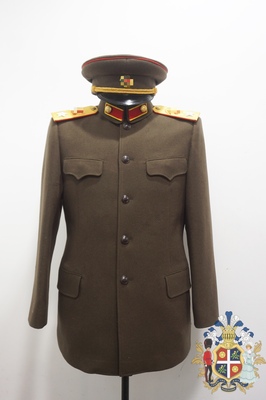 影视道具55式元帅大元帅将官冬季重磅高仿军黄麦呢常服套装