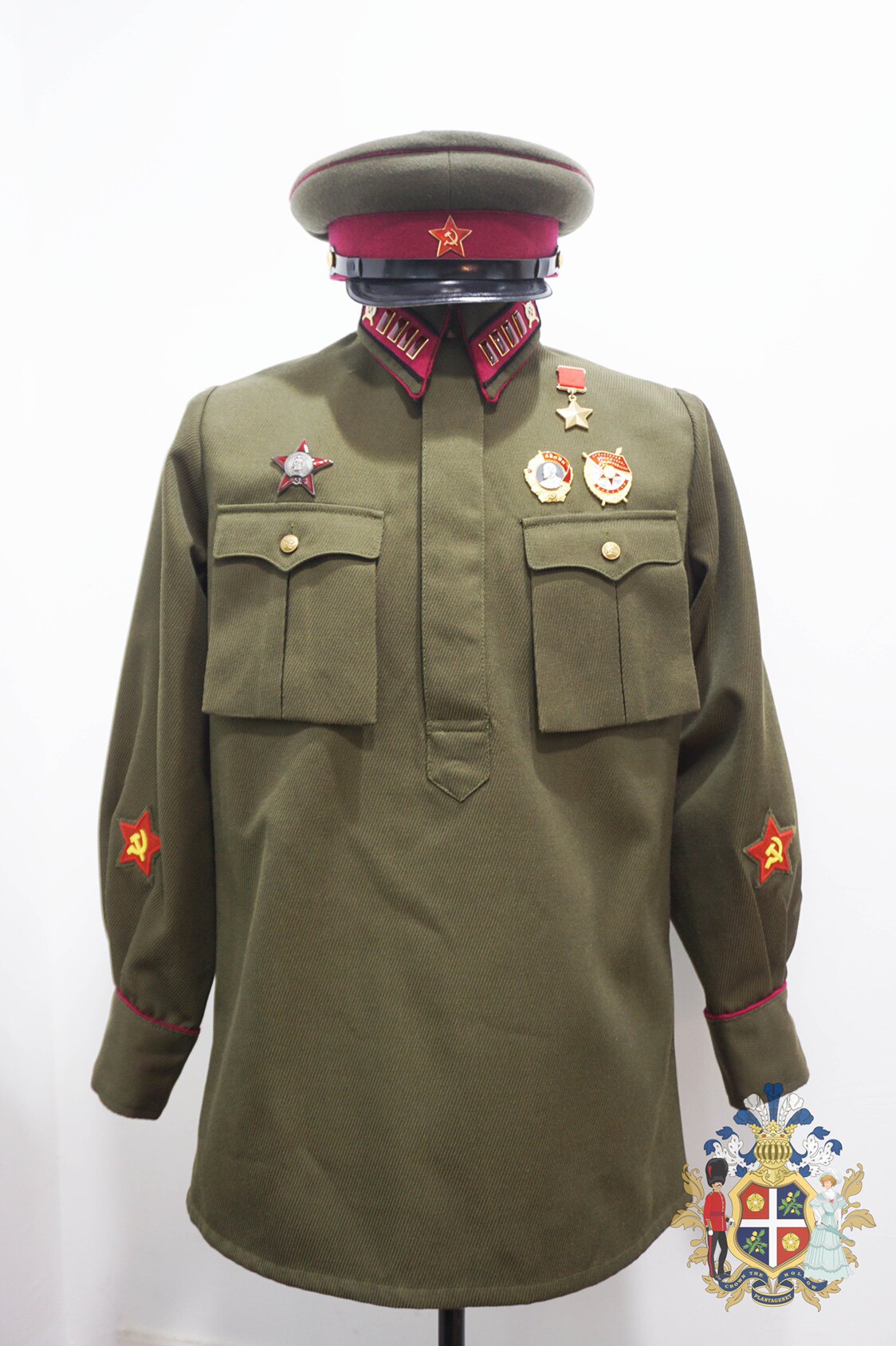 苏联红军卫国战争m35步兵军官套头野战服