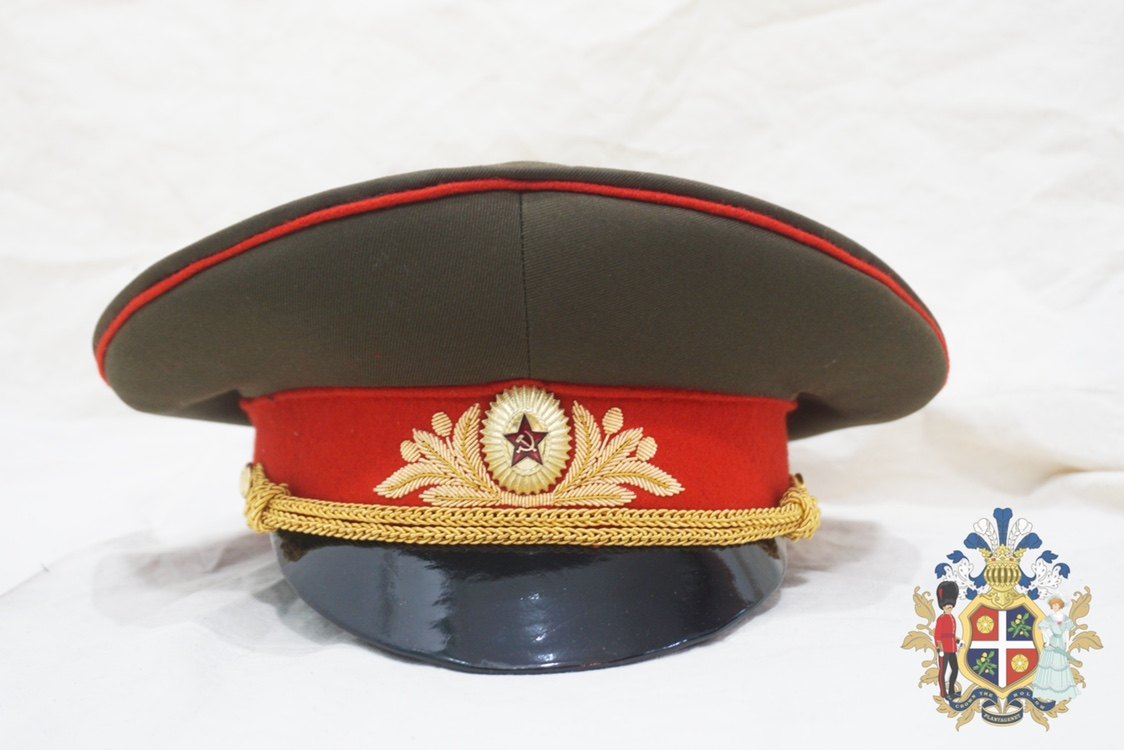 苏联M69将官金属丝刺绣常服大檐帽