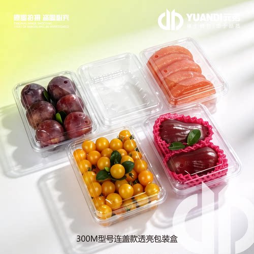 一次性草莓水果连盖透亮包装盒