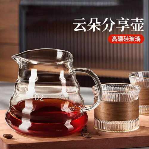 玻璃分享咖啡壶冰滴滤V60云朵壶