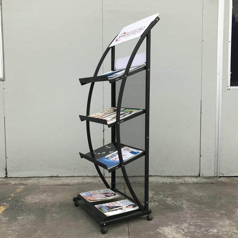 厂家供应资广资料展示架金属报刊告杂架创意宣传展示架落地志料架