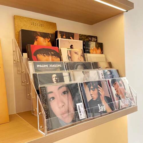 亚克力展示架CD收纳盒手办护肤品收纳分层架多层阶梯架陈列置物架