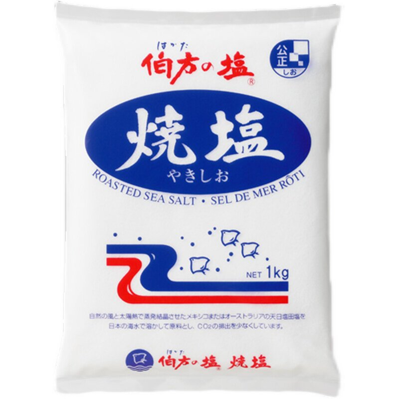 日本原装伯方烧盐 调味料烧鸟专用炒饭烤鱼牛排天妇罗炸薯条1KG