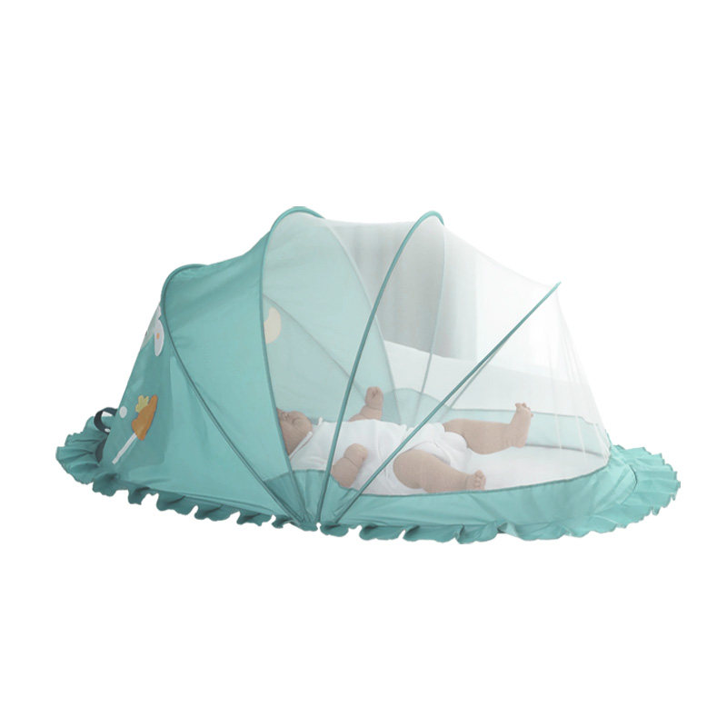 bg婴儿蚊帐罩可折叠新生宝宝婴幼儿小孩儿童床防蚊罩无底床上通用