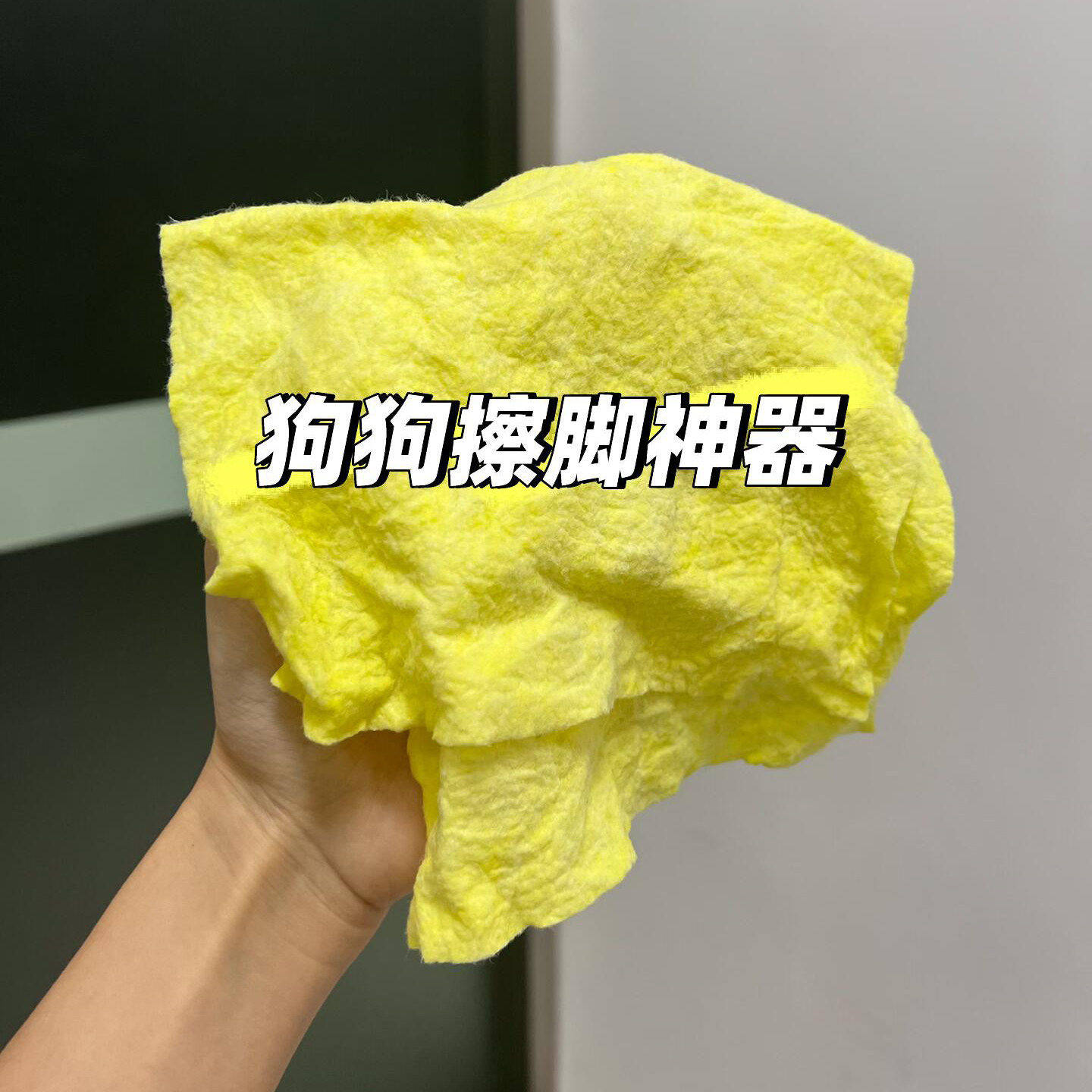 狗狗擦脚神器吸水速干不掉毛外出遛狗宠物清洁懒人抹布清洁擦脚布