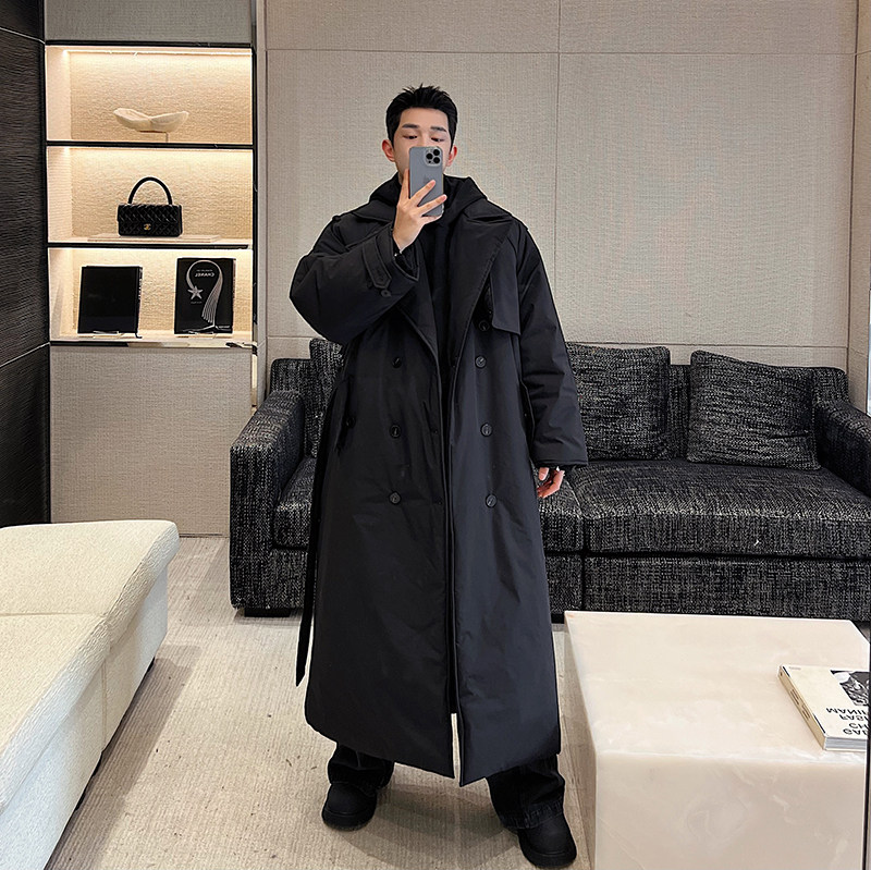 冬款巴黎shi家oversize廓形加厚双排90白鸭羽绒服两色YR0671P515,男装羽绒服,电商C219