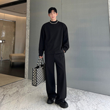 23秋秀款设计师韩版圆领开衫西装西裤马面裙三件套装W0617P215，男装休闲套装，电商C219