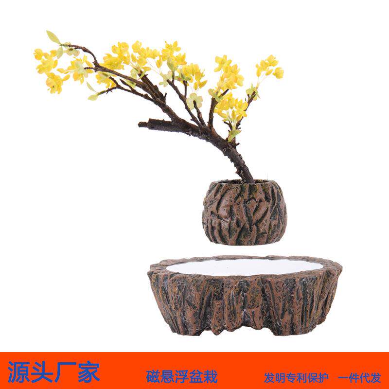 磁悬浮盆栽家居装饰品创意摆件开业礼物微型植物盆景花盆工厂直销