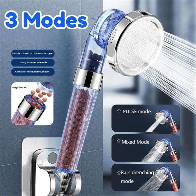 Ionic Filter Shower Head High Pressure Water Saving Shower