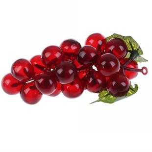 1pcs Artificial Plastic Grapes Home Touch Fruit Garden Real