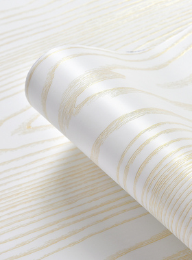 包旧门白色壁纸自带胶家用仿实木纹贴门的墙纸防水宿舍衣柜子桌面