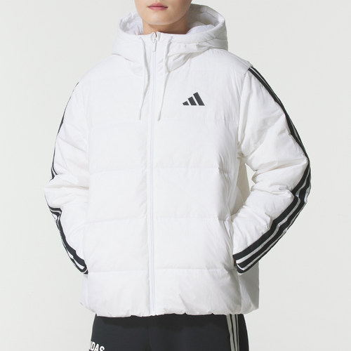 阿迪达斯（adidas）白色羽绒服男装冬季新款运动服男士短款轻薄保