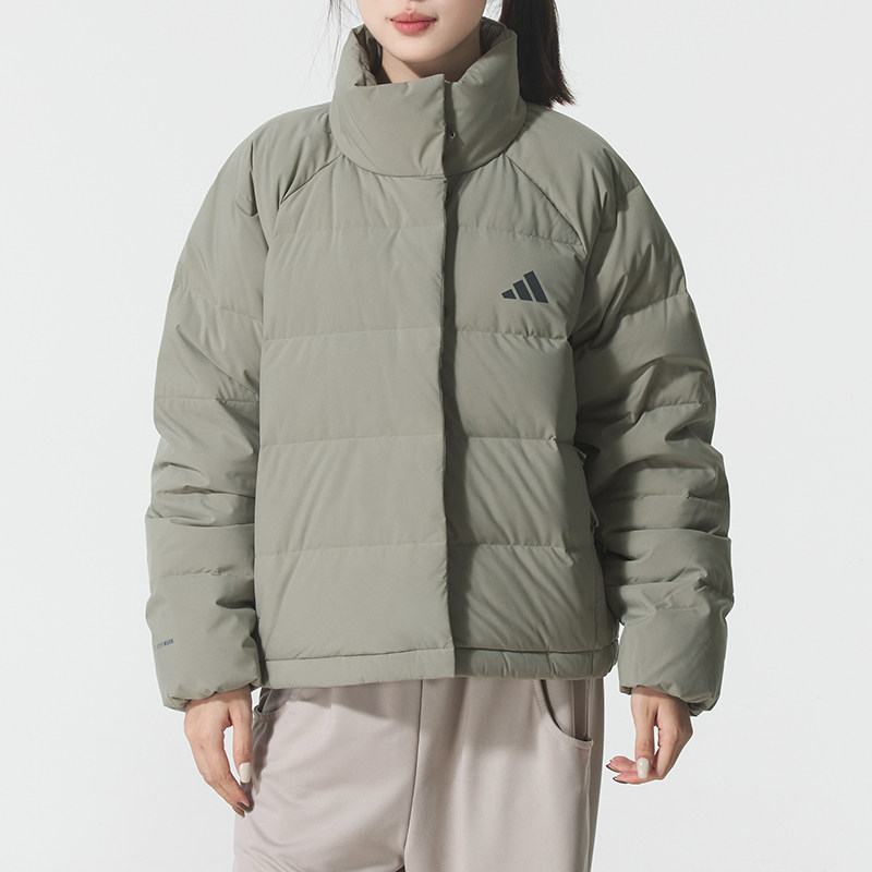 阿迪达斯 （adidas）女子立领羽绒服2025冬季新款保暖运动服面包