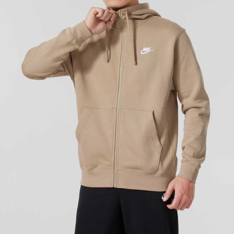 Nike耐克正品夹克男装休闲服新款加绒保暖上衣运动连帽外套BV26