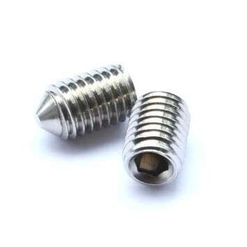 DIN914内六角尖尾紧定螺丝,尖头M3止付螺丝,不锈钢304现货