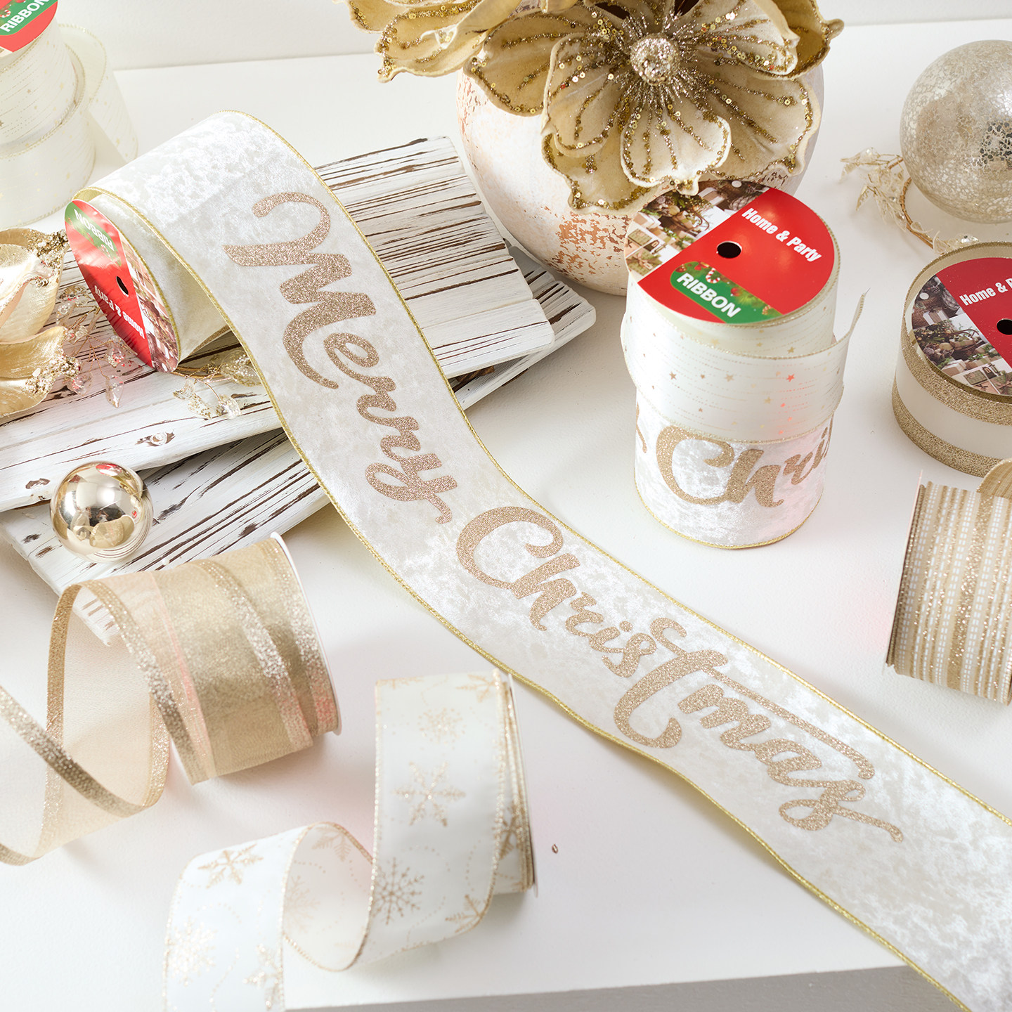 泓瀚圣诞装饰品merrychristmas织带香槟色高档绒布烫金蝴蝶结丝带,节庆用品/礼品,圣诞装饰品,淘宝优惠券,粉丝福利购,淘宝优惠卷