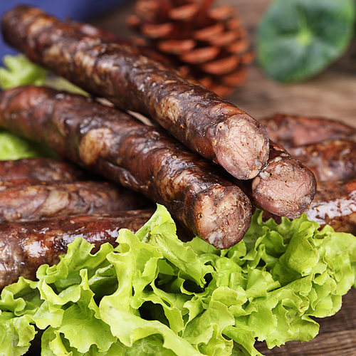 山东特产手工灌肠熟食猪肉肠200g