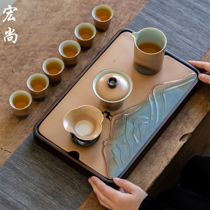窑变日式功夫茶具套装会客厅