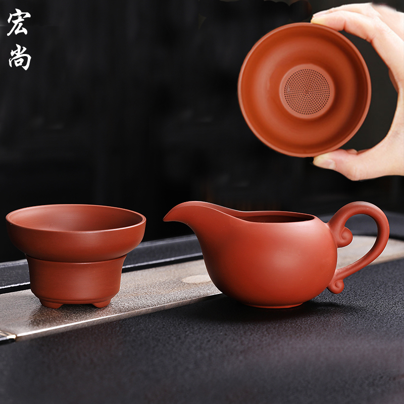 紫砂朱泥一体茶漏创意功夫