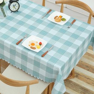 餐桌台布长方形茶几小清新 桌布防水田园风防烫防油免洗2021年新款