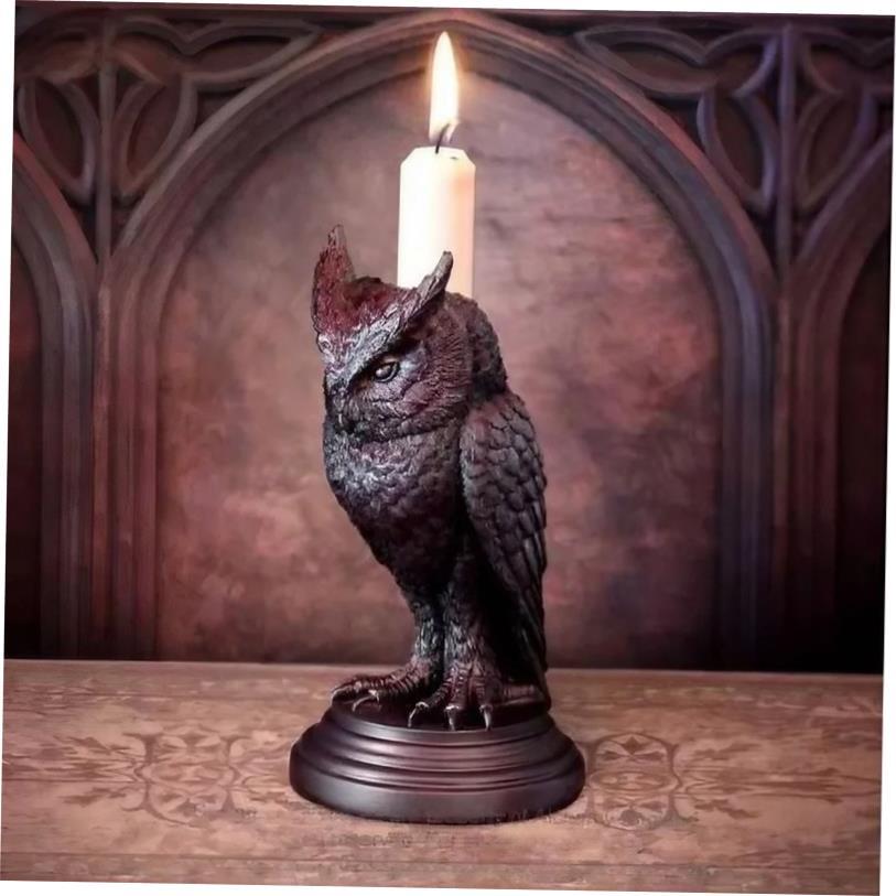 Halloween Gothic candlestick decoration resin home decoratio