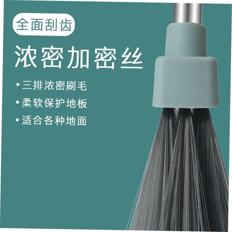 Broom and dustpan set with soft brush broom and dustpan set