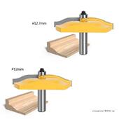 Ogee 12mm Milling 28GF Panel Cutter Raised Bit Shank Router