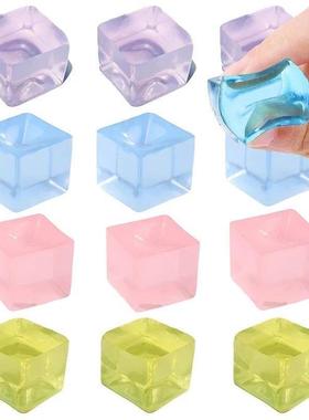 Squeeze Fidget Toys For Anxiety Autism Squishy Ice Cube Sres