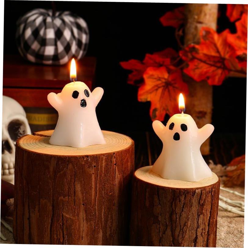 Halloween Ghost Candle Decoration Ghost Festival万圣幽灵蜡烛