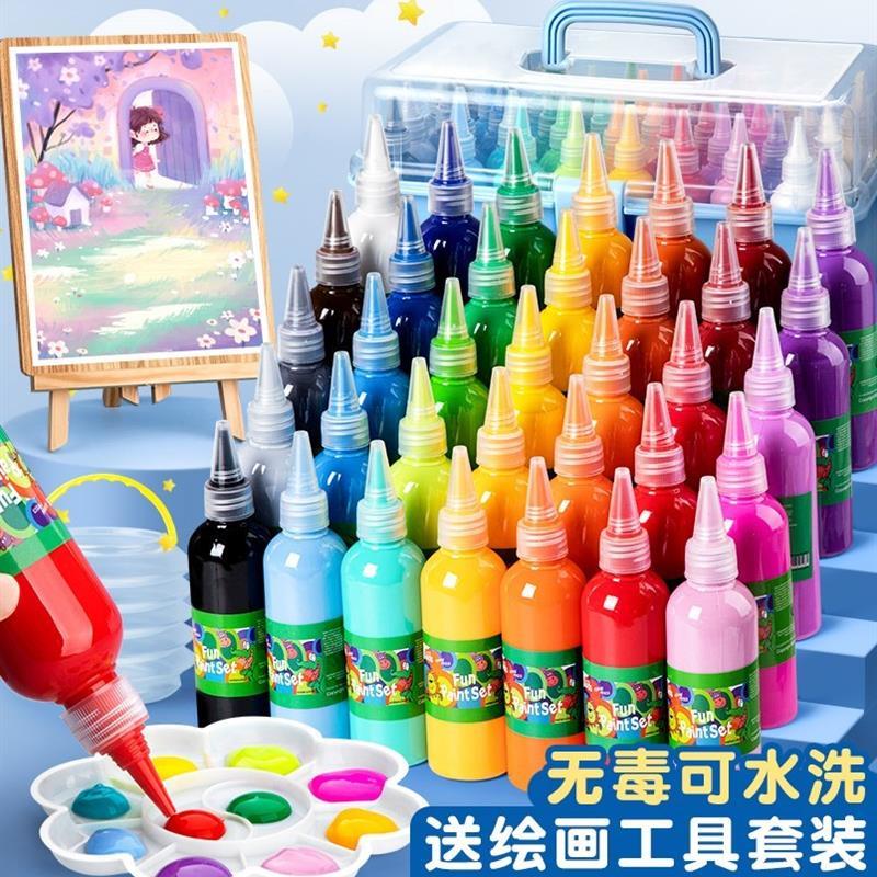 丙烯颜料Acrylic Paint Set Drawing Tool Painting white paint.
