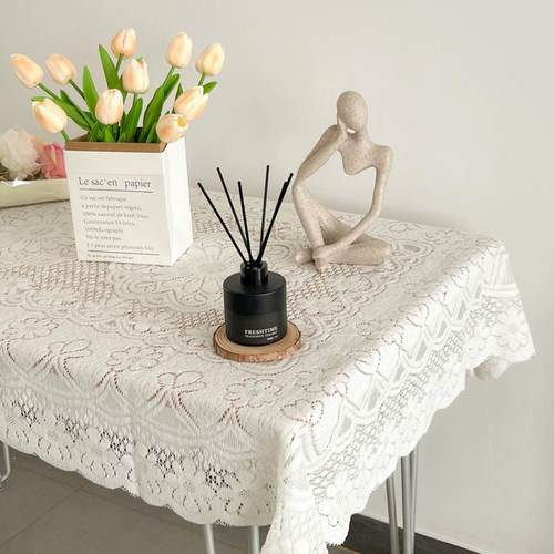 White lace tablecloth washing machine sofa dust cover 桌布