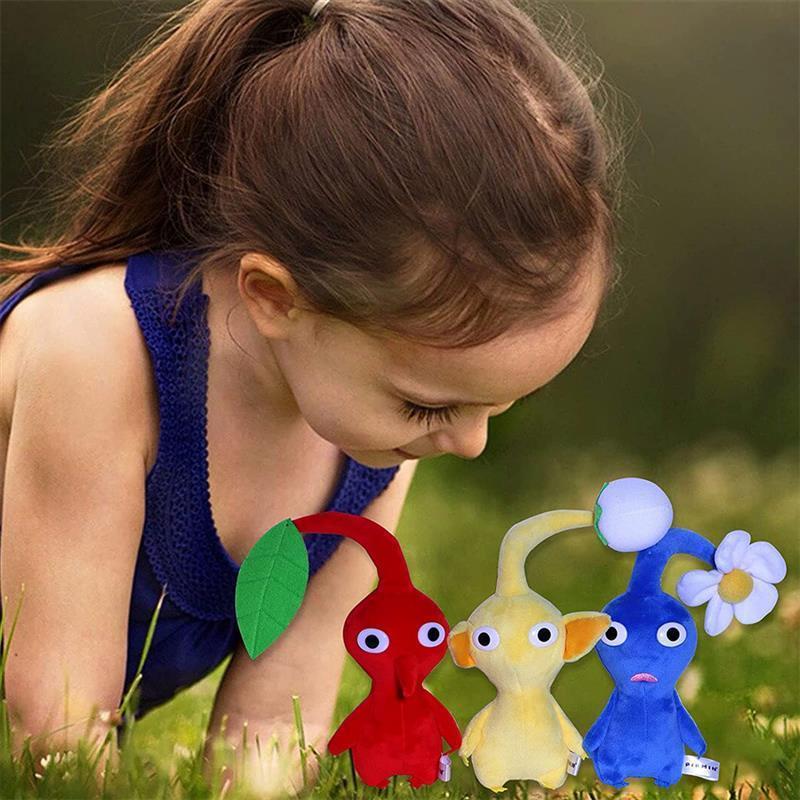 Pikmin Plush Toy Cartoon Game Plushie Olimar Flower Bud Leaf