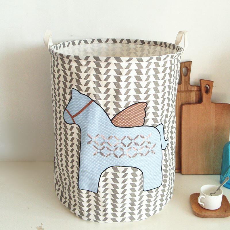 folding large size dirty clothes fabric basket laundry box