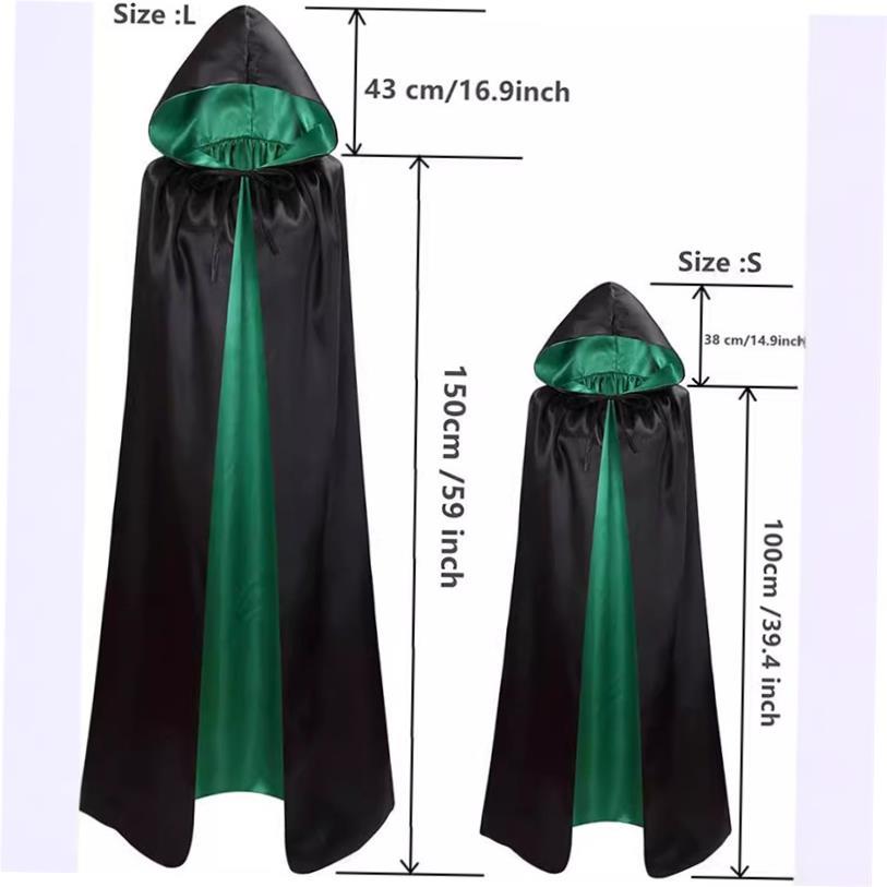 Halloween Double sided Cloak Hooded Cloak万圣节双面披风连帽