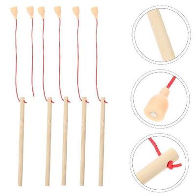 Wooden Fishing Rod Magnet Rods Kids Pole Toys Interactive