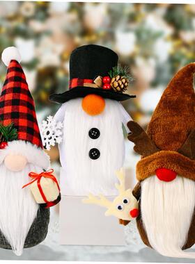 faroot Christmas Decorations Faceless Santa Clause Doll