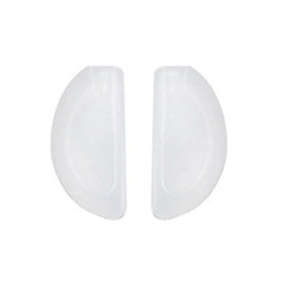 眼镜配件半月形鼻托直插式插孔硅胶透明卡口型套入式鼻垫托叶气垫