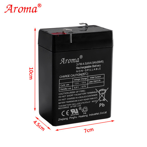 Aroma6V4.0AH3-FM-4.0电子秤台称耀华地磅专用铅酸蓄电池童车电瓶