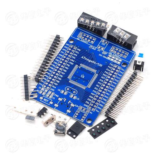 AVR ATmega64ATmega128开发板学习板核心板ATmega128【元件包】