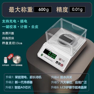 精密电子天平0.01g精准电子秤实验高精度0.001毫克称黄金珠宝计量