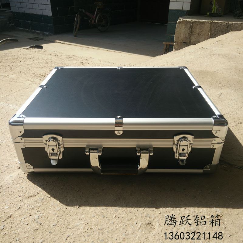 五金铝合金工具铝箱航空旅行箱带锁仪器仪表箱金属拉杆运输箱定做